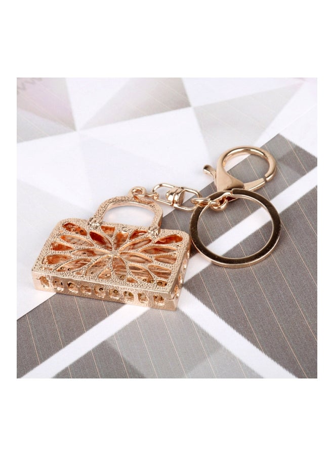 جو باي سلسلة مفاتيح بتصميم حقيبة إستريو أمريكية مرصعة بالأحجار أحمر/ أزرق/ أبيض - Image 5