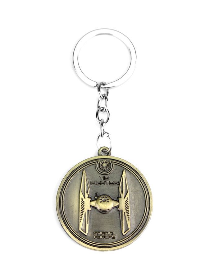 GObuy Star Wars Special Forces Alphabet Key Chain Ring Gold  - Image 1