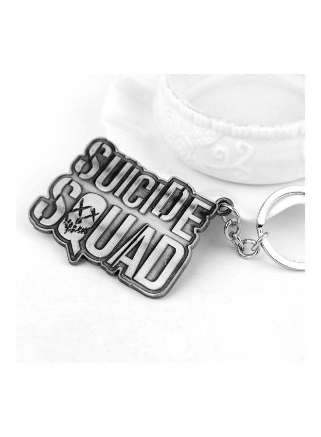 GObuy Suicide Squad Sign Key Chain Ring Silver  - Image 2