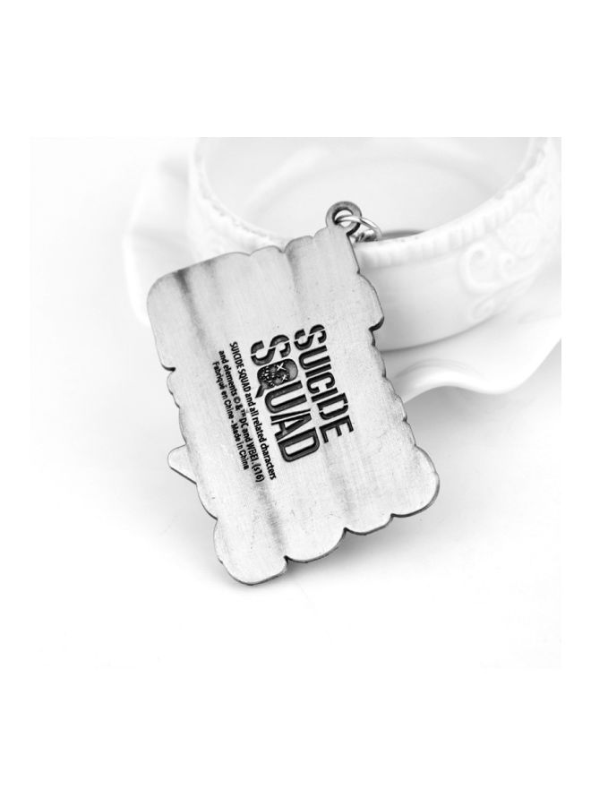 GObuy Suicide Squad Sign Key Chain Ring Silver  - Image 3