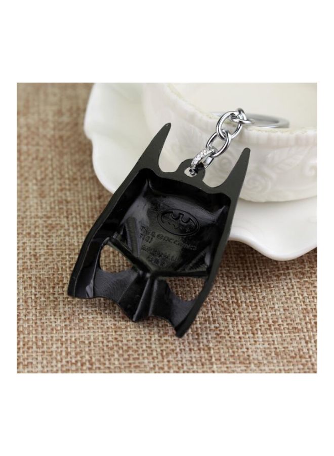 جو باي سلسلة مفاتيح بتصميم قناع باتمان أسود/فضي - Image 3