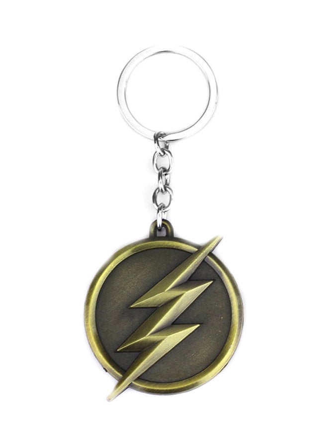 جو باي سلسلة مفاتيح مزودة بحلقة بتصميم من مسلسل The Flash نحاس - Image 1