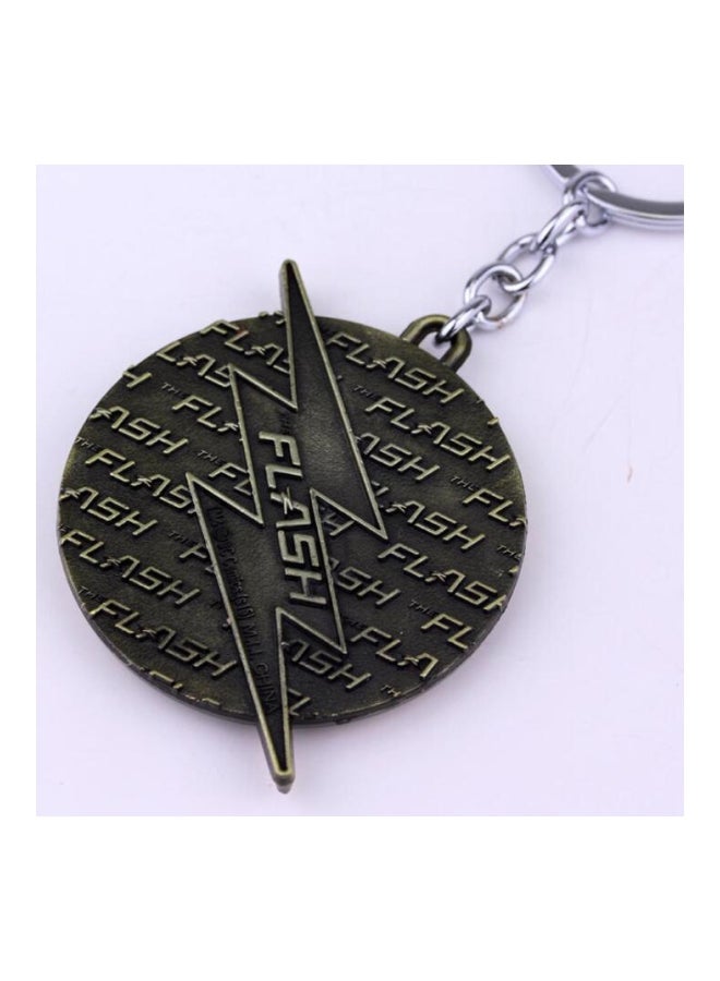 جو باي سلسلة مفاتيح مزودة بحلقة بتصميم من مسلسل The Flash نحاس - Image 2