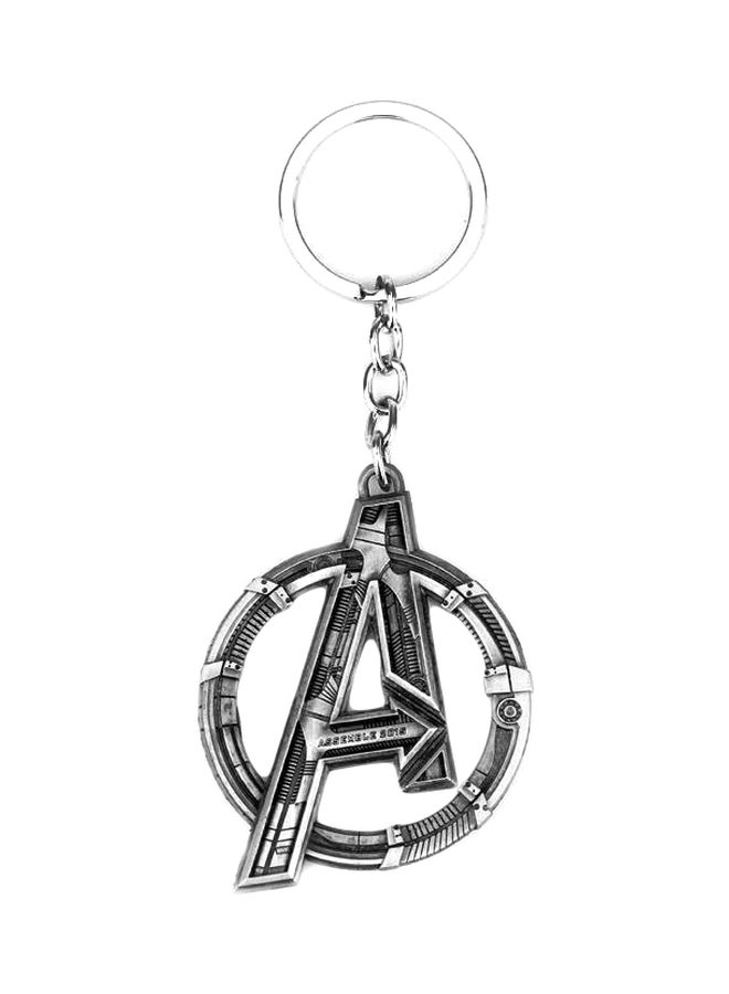 GObuy Avengers A Sign Key Chain Grey/Silver - Image 1