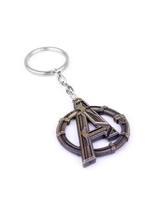 GObuy Avengers A Sign Key Chain Gold/Grey/Silver - Image 2