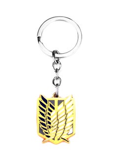 GObuy Attack On Titan Key Chain Ring Gold/Blue/White 