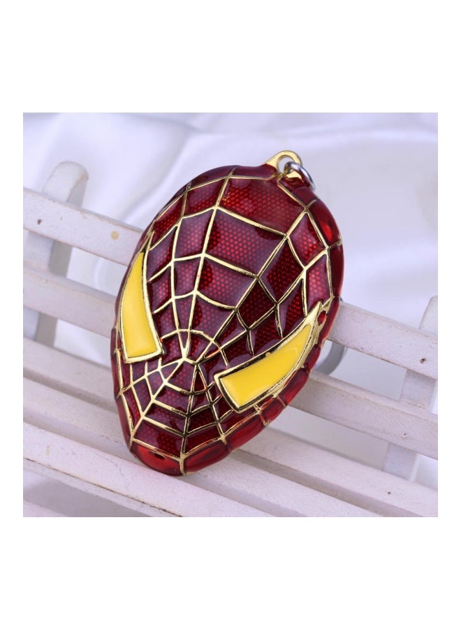 جو باي سلسة مفاتيح مزودة بحلقة بتصميم على شكل قناع سبايدر مان أحمر/أصفر - Image 2