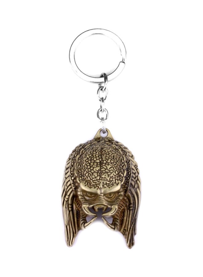 جو باي سلسلة مفاتيح مزودة بحلقة على شكل قناع من فيلم Alien Vs. Predator برونزي/ فضي - Image 1