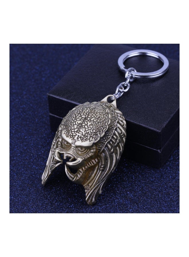 جو باي سلسلة مفاتيح مزودة بحلقة على شكل قناع من فيلم Alien Vs. Predator برونزي/ فضي - Image 2