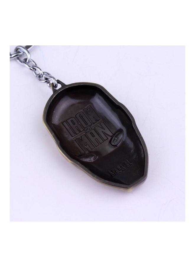 جو باي سلسلة مفاتيح بتصميم ماسك شخصية آيرون مان من فيلم Marvel The Avengers برونزي\ أحمر\ فضي - Image 3