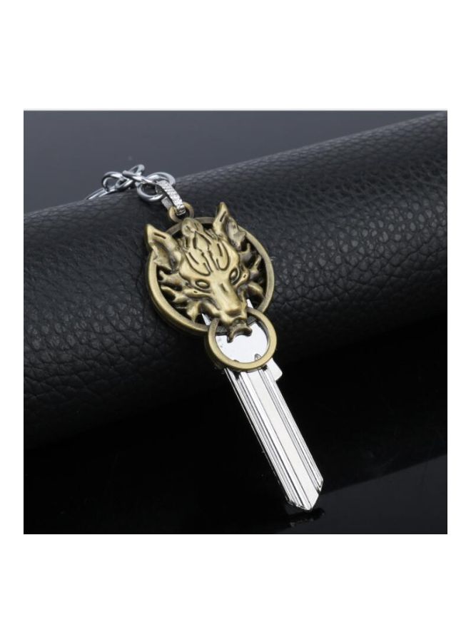 Final Fantasy Wolf Sign Key Tags And Chain Bronze/Silver