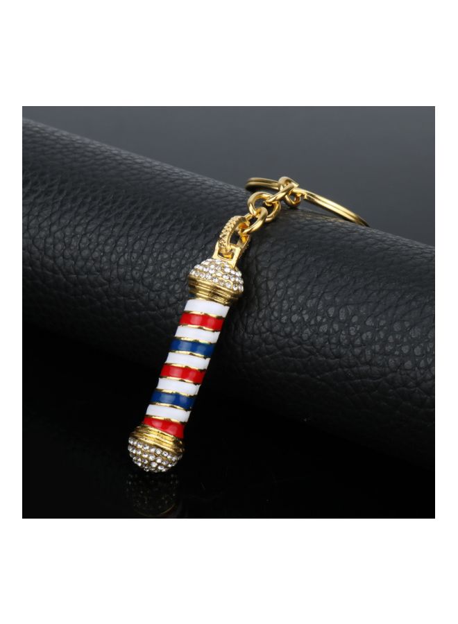 Rotary Lamp Sign Keychain Gold/White/Red - Image 2