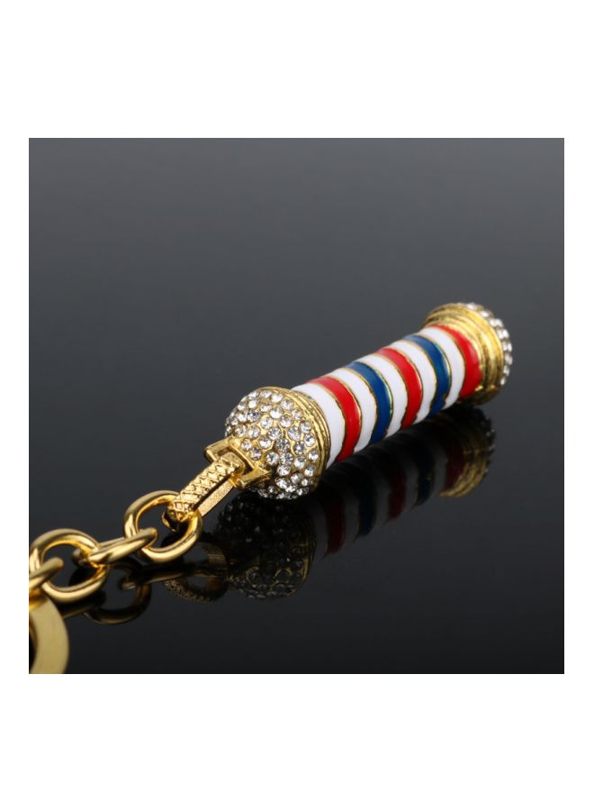 Rotary Lamp Sign Keychain Gold/White/Red - Image 3