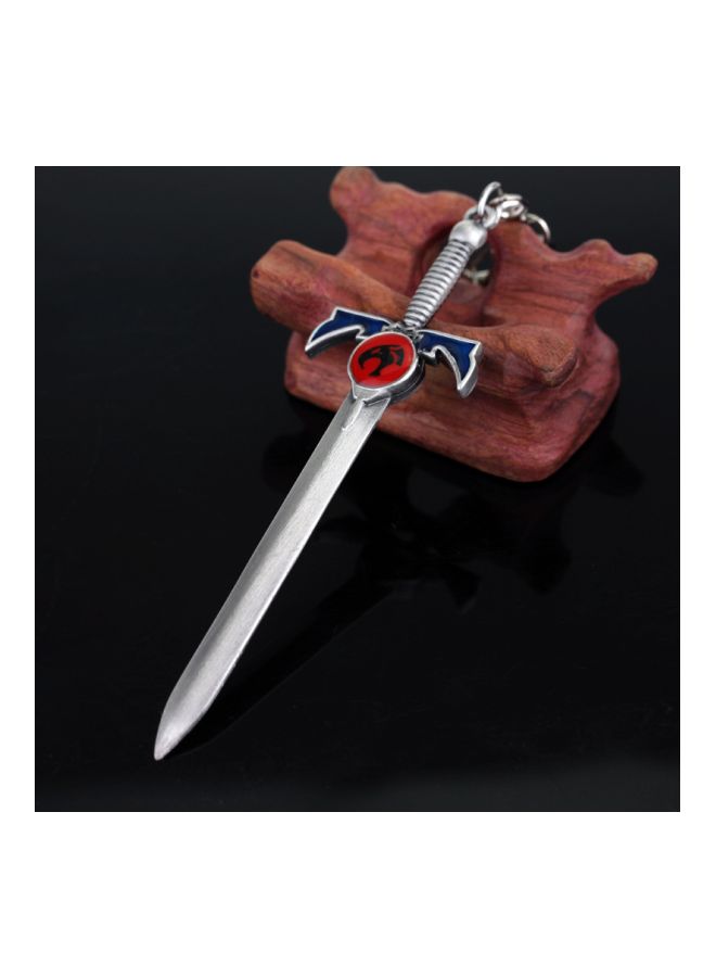 سلسلة مفاتيح على شكل نموذج لسيف من سلسلة الرسوم المتحركة Thundercats فضي / أحمر - Image 2