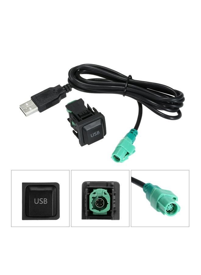 Generic USB Audio Cable Adapter For VW Volkswagen  - Image 2