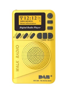 Pocket Digital Radio With MP3 Player DAB-P9 Yellow/Black