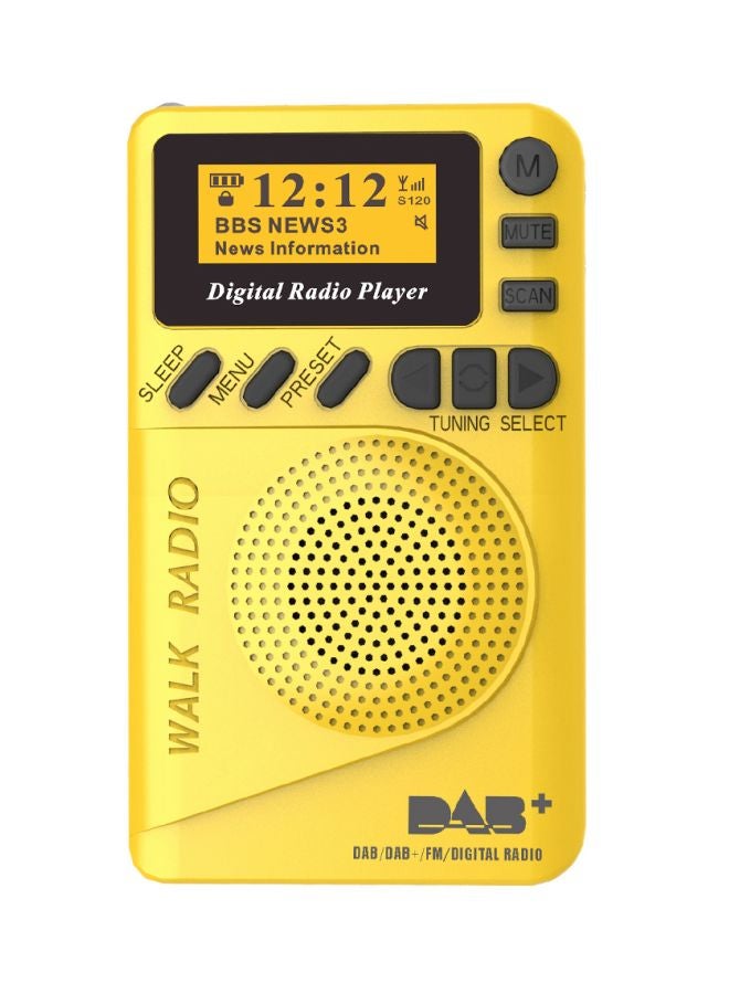 Generic - Pocket Digital Radio With MP3 Player DAB-P9 Yellow/Black - Image 1