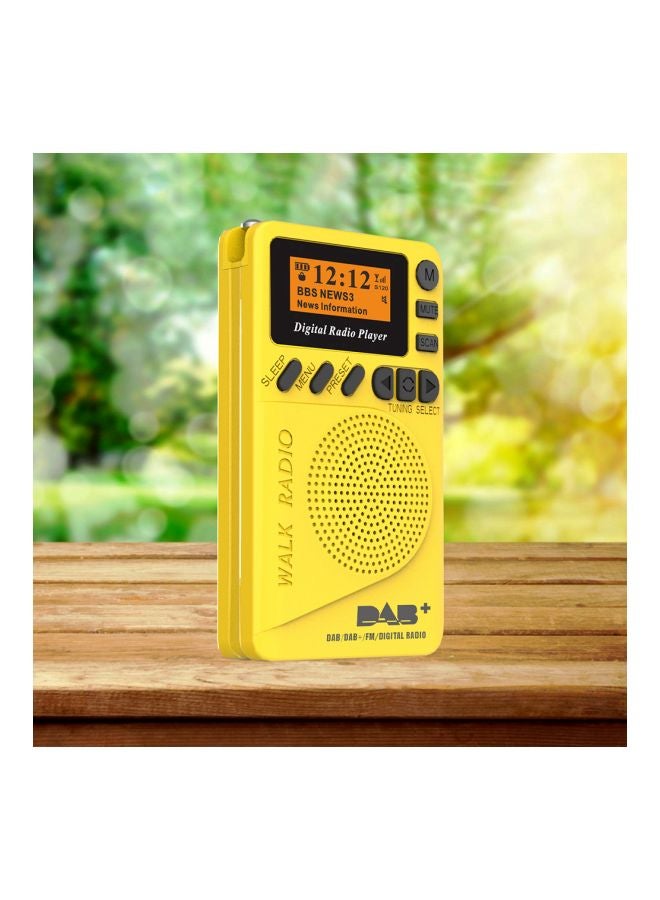 Generic - Pocket Digital Radio With MP3 Player DAB-P9 Yellow/Black - Image 1