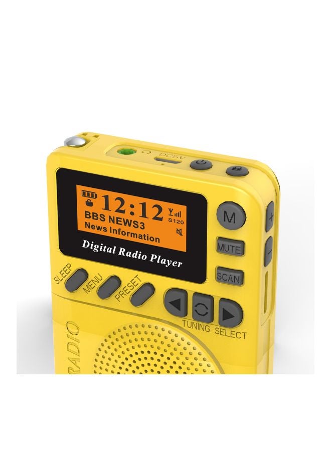 Generic - Pocket Digital Radio With MP3 Player DAB-P9 Yellow/Black - Image 1