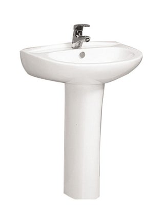 Milano Wash Basin With Pedestal White - v1564840608/N28602824A_1