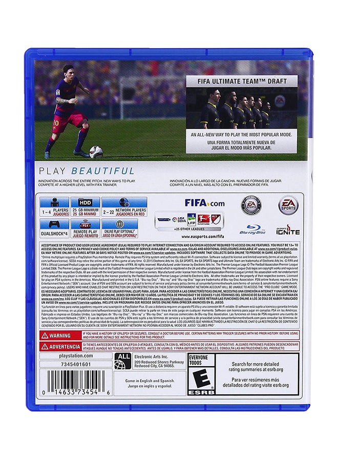 EA - FIFA 16 (Intl Version) - Sports - PlayStation 4 (PS4) - Image 1