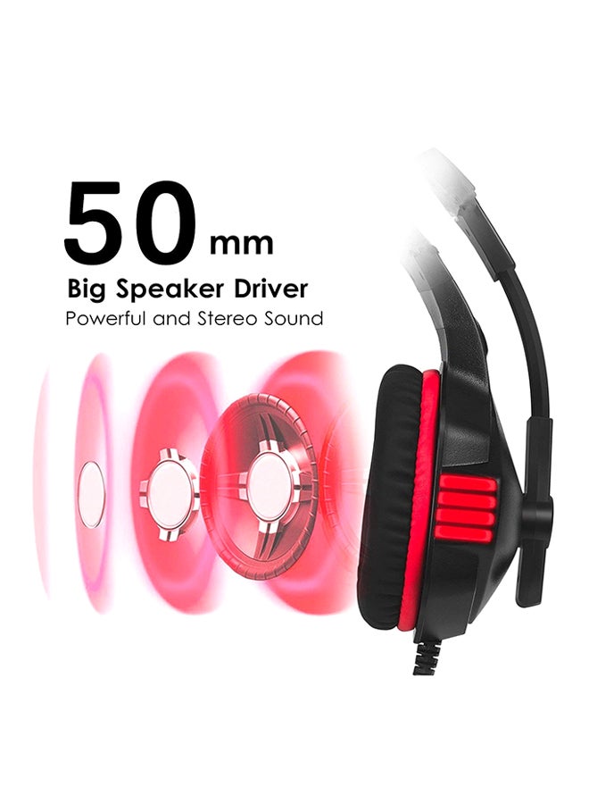 Hunterspider - V-3 Wired Over-Ear Gaming Headset With Microphone For PS4/PS5/XOne/XSeries/NSwitch/PC - Image 1