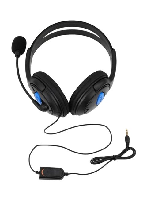 Wired Headset With Mic For PlayStation 4 Black
