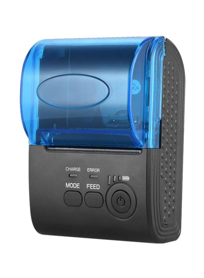 USB Thermal 3D Printer Receipt Bill With Print Functions Black/Blue - Image 3