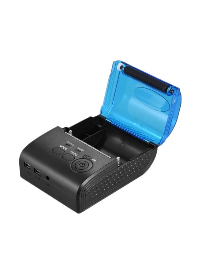 USB Thermal 3D Printer Receipt Bill With Print Functions Black/Blue - Image 1