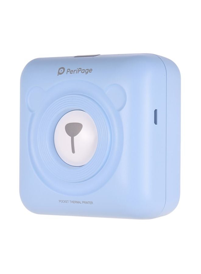 GOOJPRT Wireless Mini Pocket Thermal BT Printer Blue/White - Image 1