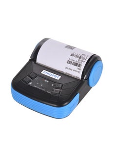 Bluetooth Thermal Receipt 3D Printer With Print Function Black/Blue