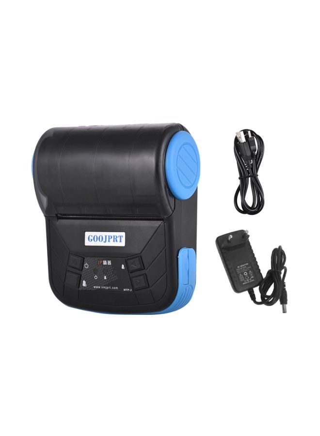 GOOJPRT - Bluetooth Thermal Receipt 3D Printer With Print Function Black/Blue - Image 1
