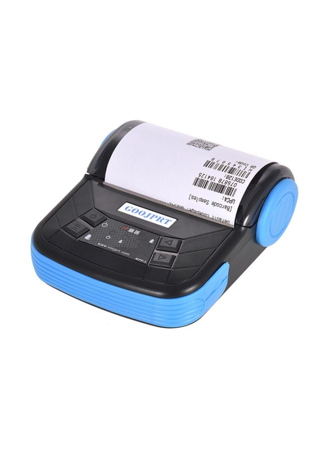 GOOJPRT - Bluetooth Thermal Receipt 3D Printer With Print Function Black/Blue - Image 1
