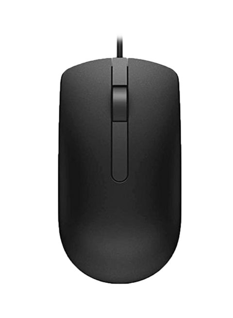 Wired MS116P Scroll Wheel Optical Mouse For Dell Black