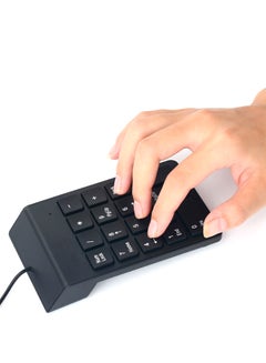 ال دبليو لوحة مفاتيح أرقام مع كابل USB أسود  - Image 3