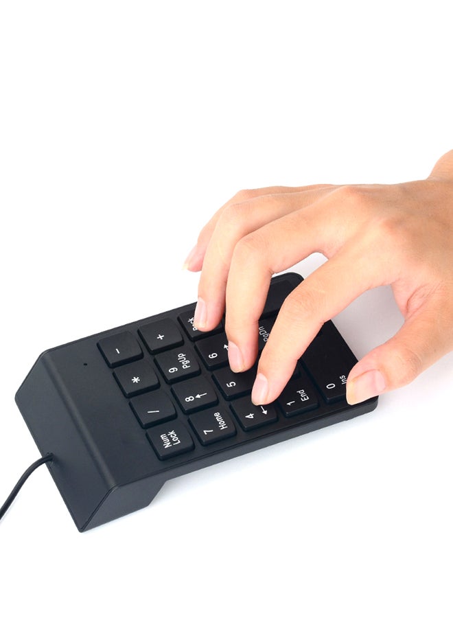 ال دبليو لوحة مفاتيح أرقام مع كابل USB أسود  - Image 3
