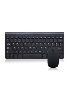 LW Ultra Slim Wireless Keyboard And Mouse Set Black  - Image 2