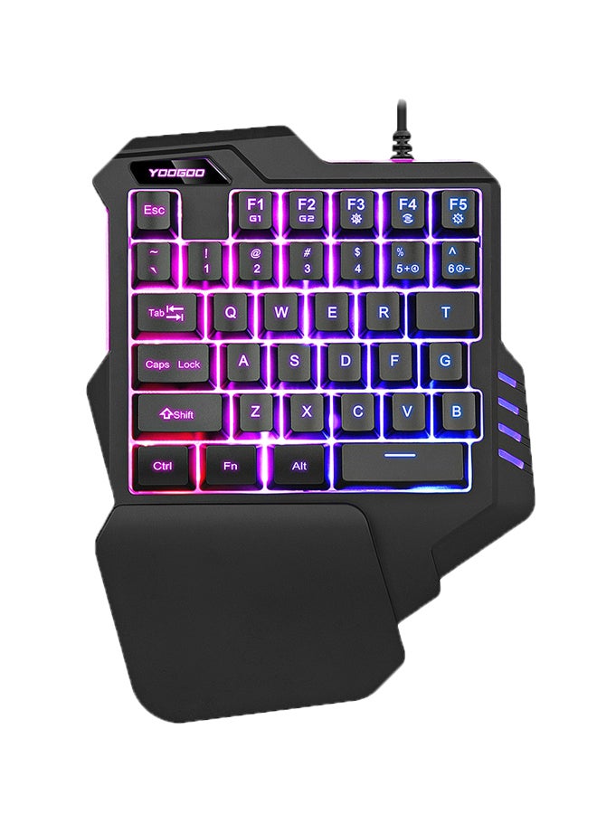 ال دبليو لوحة مفاتيح للألعاب G92 تستعمل بيد واحدة مع إضاءة خلفية ومزودة بـ 35 مفتاحًا - Image 1