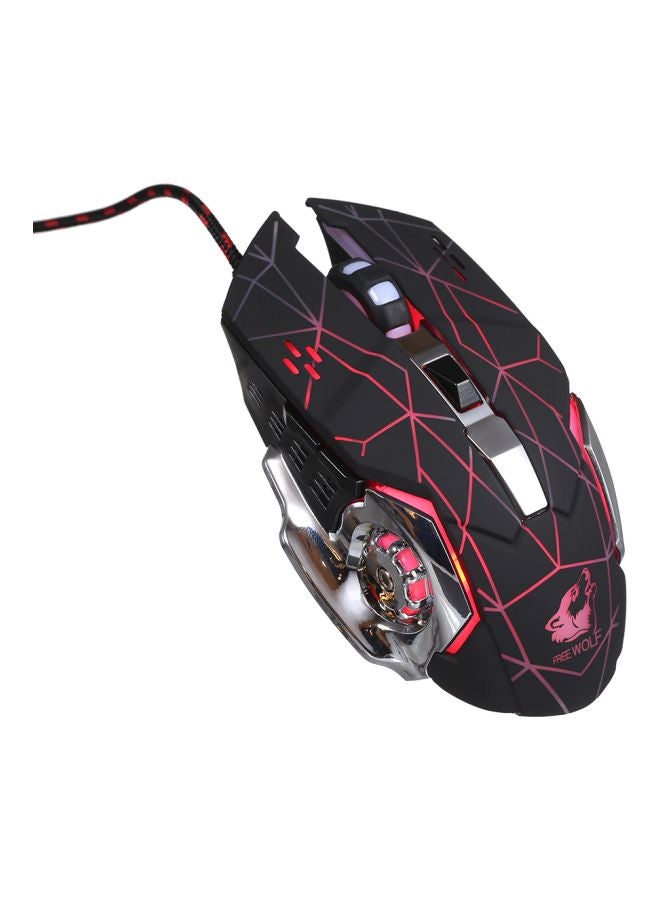 Wired Backlit Optical Gaming Mouse Black/Silver/Red - v1564988439/N28863658A_1