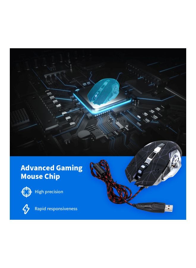 Professional Wired Optical Gaming Mouse Grey/Black/Blue - v1564988442/N28863667A_5