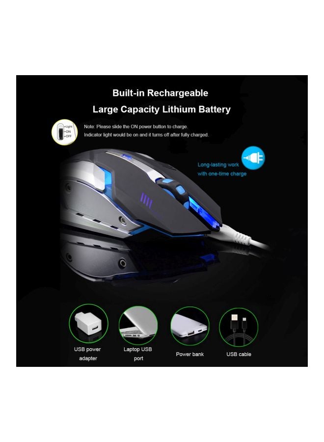 Wireless Gaming Mouse With Programmable Buttons Black/Silver/Red - v1564988447/N28863680A_4