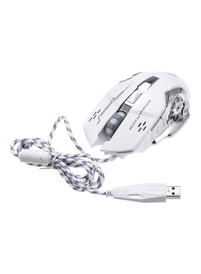 فري وولف ماوس سلكي للألعاب C6733 أبيض/رمادي  - Image 1