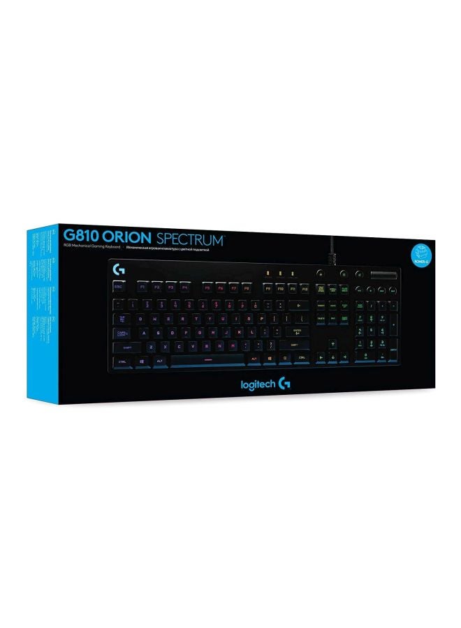 Logitech - G810 Orion Spectrum Mechanical Gaming Keyboard - Image 1