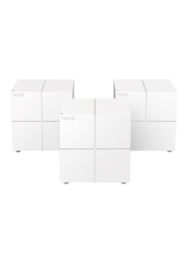 Tenda 3-Piece Dual-Band Through-Wall Router White  - Image 1