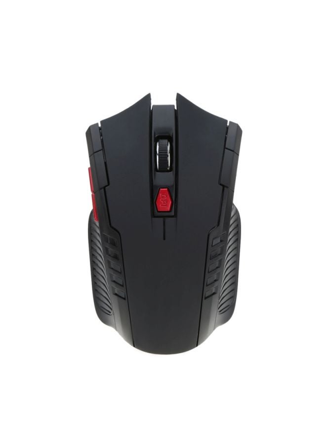 Wireless Optical Gaming Mouse With USB Adapter Black