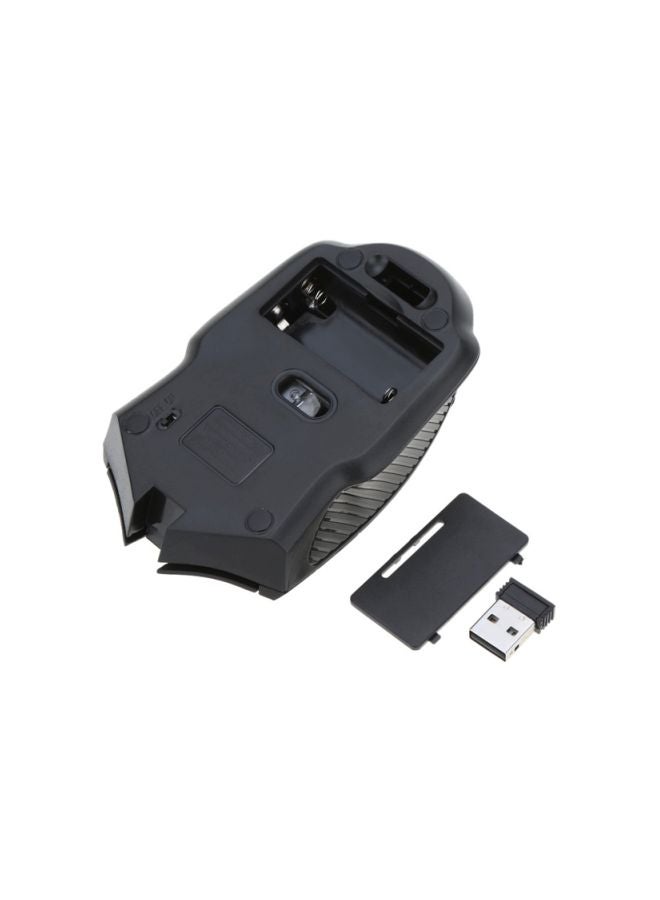 Wireless Optical Gaming Mouse With USB Adapter Black