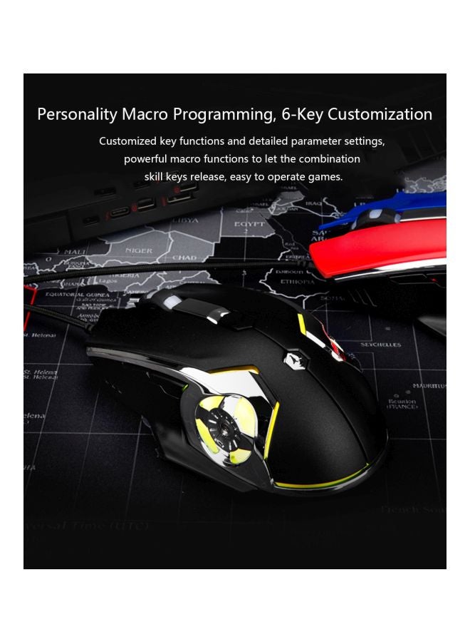 Ajazz USB Wired Optical Gaming Mouse Multicolour  - Image 2
