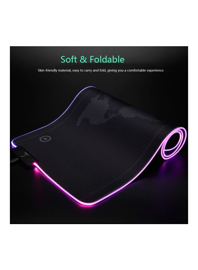 Ajazz Foldable Luminous Mouse Mat Black  - Image 3