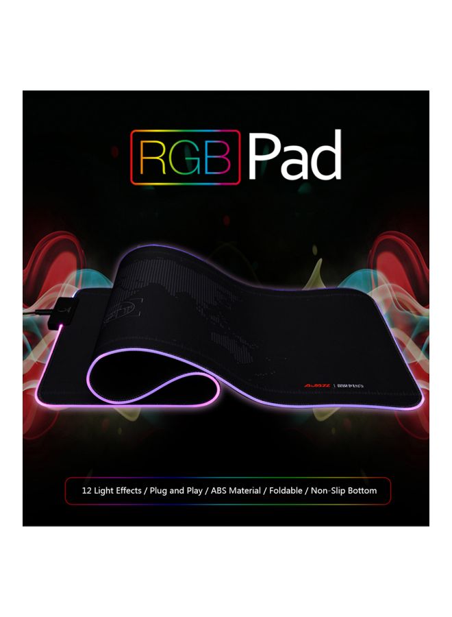 Ajazz Foldable Luminous Mouse Mat Black  - Image 5