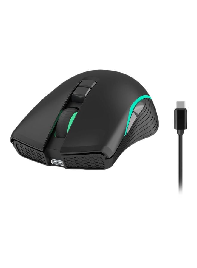 ZERODATE - Wireless Rechargeable Gaming Mouse Black - Image 1